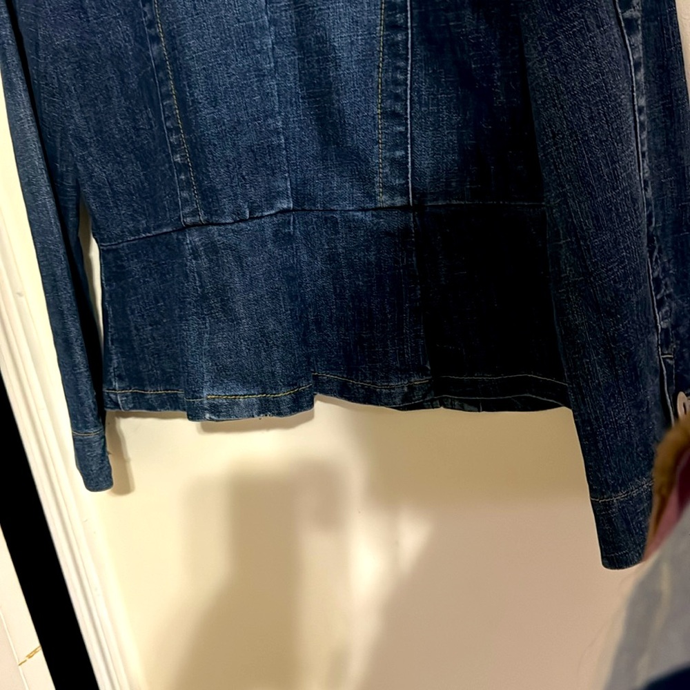 Baccini vintage dark blue denim jacket sizePM - Picture 5 of 7